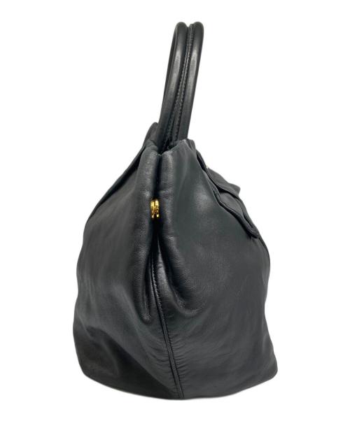 PRADA（プラダ）PRADA (プラダ) フィオッコ ハンドバッグ ブラック ブラックの古着・服飾アイテム
