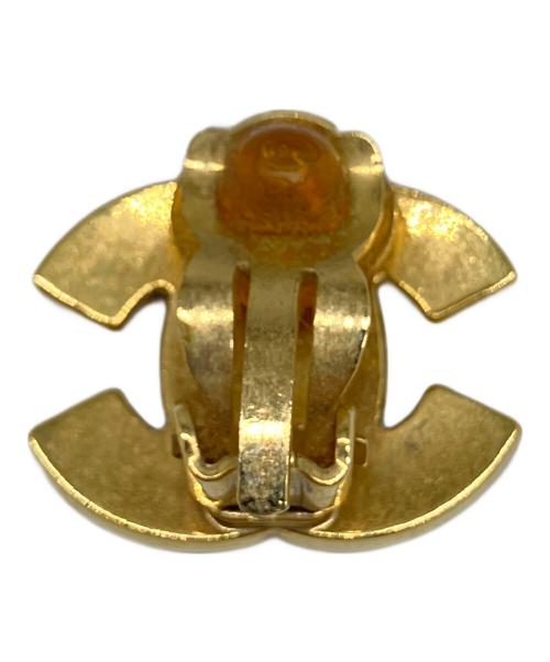 CHANEL（シャネル）CHANEL (シャネル) ココマークイヤリング ラインストーン ゴールドの古着・服飾アイテム