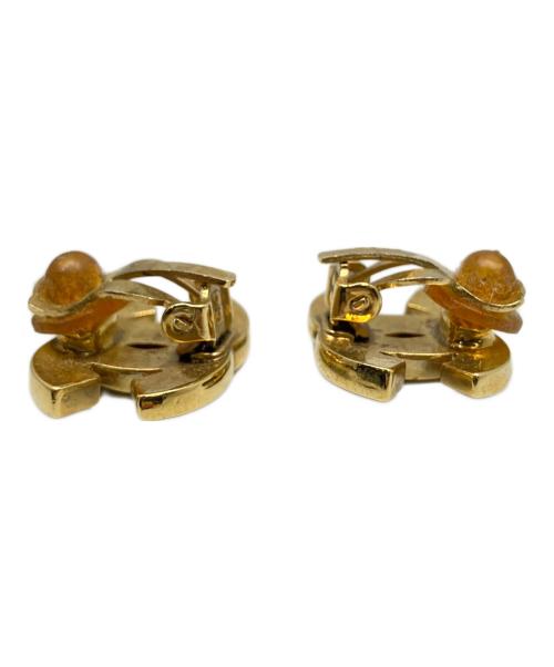 CHANEL（シャネル）CHANEL (シャネル) ココマークイヤリング ラインストーン ゴールドの古着・服飾アイテム