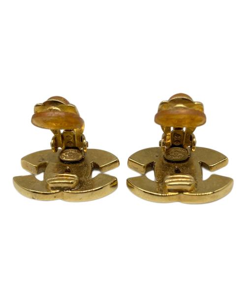 CHANEL（シャネル）CHANEL (シャネル) ココマークイヤリング ラインストーン ゴールドの古着・服飾アイテム