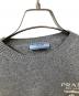 PRADA (プラダ) ロゴ厚手ニット グレー グレー サイズ:38：100000円