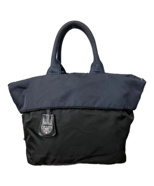PRADA（プラダ）PRADA (プラダ) ナイロントートバッグ ブラックの古着・服飾アイテム