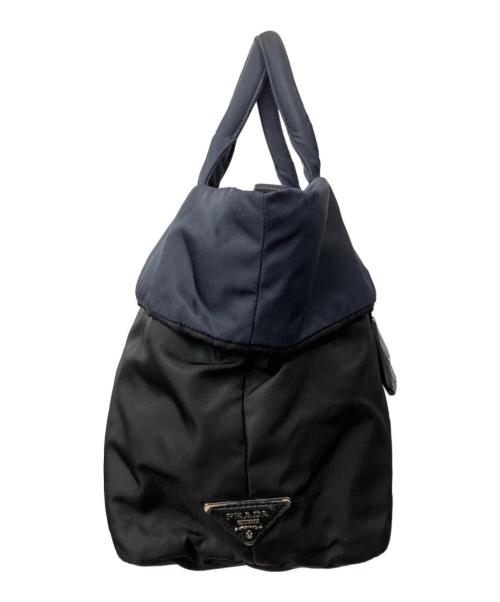 PRADA（プラダ）PRADA (プラダ) ナイロントートバッグ ブラックの古着・服飾アイテム