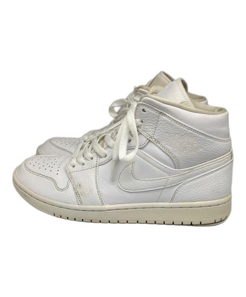 NIKE（ナイキ）NIKE (ナイキ) AIR JORDAN 1 MID ホワイト サイズ:26.5の古着・服飾アイテム