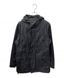 A.P.C.（アーペーセー）の古着「フーテッドナイロンコート ブラック」｜ネイビー