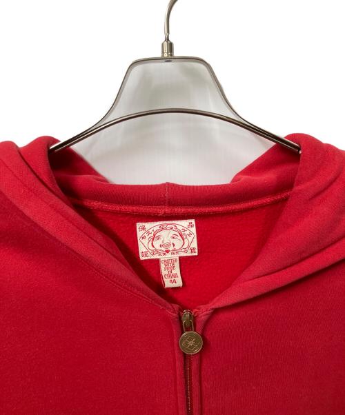 EVISU（エヴィス）EVISU (エヴィス) ジップパーカー レッド レッド サイズ:44の古着・服飾アイテム