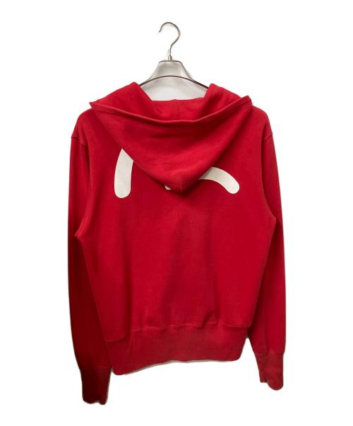 EVISU（エヴィス）EVISU (エヴィス) ジップパーカー レッド レッド サイズ:44の古着・服飾アイテム