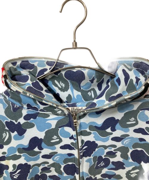 A BATHING APE（ア ベイシング エイプ）A BATHING APE (ア ベイシング エイプ) ジップパーカー ブルー サイズ:Lの古着・服飾アイテム