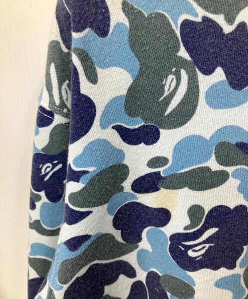 A BATHING APE（ア ベイシング エイプ）A BATHING APE (ア ベイシング エイプ) ジップパーカー ブルー サイズ:Lの古着・服飾アイテム