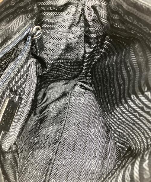 PRADA（プラダ）PRADA (プラダ) キルティングナイロントートバッグ ピンク×ブラックの古着・服飾アイテム