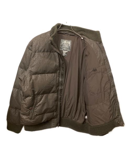 stussy（ステューシー）stussy (ステューシー) ダウンジャケット ブラウン サイズ:XLの古着・服飾アイテム