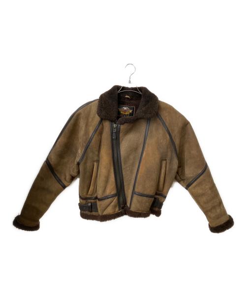HARLEY-DAVIDSON（ハーレーダビッドソン）HARLEY-DAVIDSON (ハーレーダビッドソン) ムートンジャケット　ブラウン ブラウン サイズ:Sの古着・服飾アイテム
