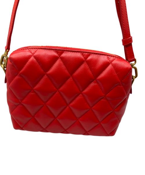 BALENCIAGA（バレンシアガ）BALENCIAGA (バレンシアガ) キルティングカメラショルダーバッグ レッドの古着・服飾アイテム