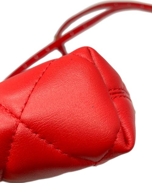 BALENCIAGA（バレンシアガ）BALENCIAGA (バレンシアガ) キルティングカメラショルダーバッグ レッドの古着・服飾アイテム