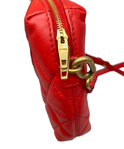 BALENCIAGA（バレンシアガ）BALENCIAGA (バレンシアガ) キルティングカメラショルダーバッグ レッドの古着・服飾アイテム