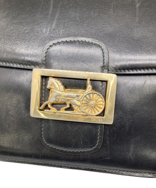 CELINE（セリーヌ）CELINE (セリーヌ) ショルダーバッグ ブラック ブラックの古着・服飾アイテム