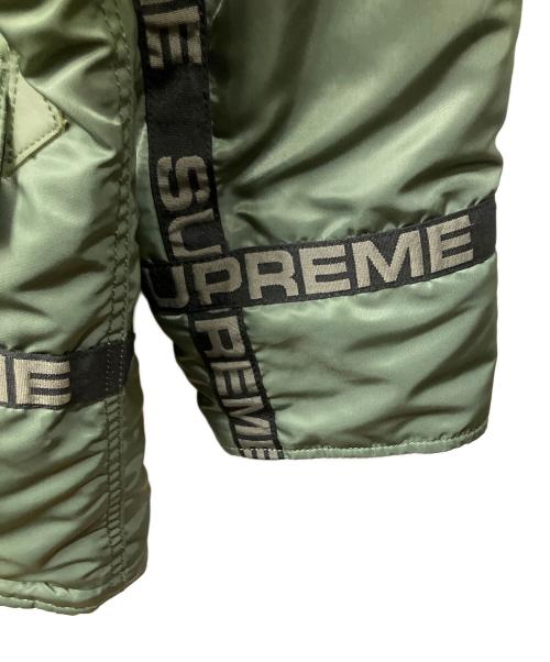 SUPREME（シュプリーム）Supreme (シュプリーム) LOGO TAPE N-3B PARKA オリーブ サイズ:Sの古着・服飾アイテム