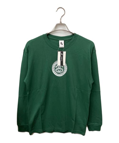 NIKE（ナイキ）NIKE (ナイキ) stussy (ステューシー) NIKE×Stussy SS Link T-Shirt グリーン サイズ:S 未使用品の古着・服飾アイテム