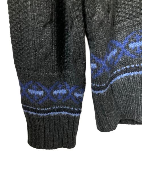 Drumohr（ドルモア）Drumohr (ドルモア) ニット グレー×ブルー グレー×ブルー サイズ:40の古着・服飾アイテム