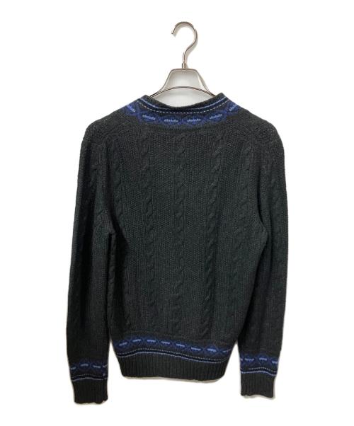 Drumohr（ドルモア）Drumohr (ドルモア) ニット グレー×ブルー グレー×ブルー サイズ:40の古着・服飾アイテム