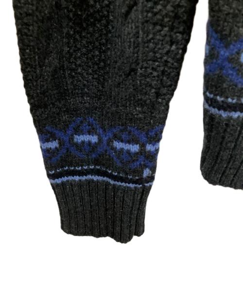 Drumohr（ドルモア）Drumohr (ドルモア) ニット グレー×ブルー グレー×ブルー サイズ:40の古着・服飾アイテム