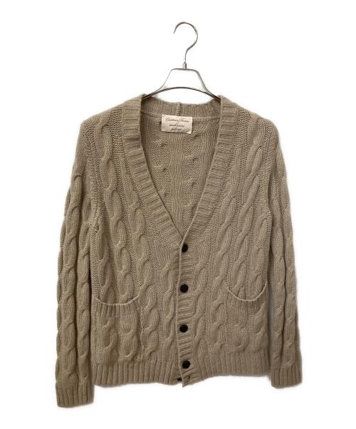 Cristiano Fissore（クリスチアーノ フィッソーネ）Cristiano Fissore (クリスチアーノ フィッソーネ) カシミヤ厚手カーディガン  ベージュ ホワイト サイズ:46の古着・服飾アイテム