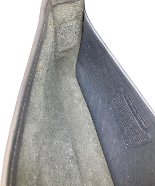 COACH（コーチ）COACH (コーチ) レザーショルダーバッグ ネイビーの古着・服飾アイテム