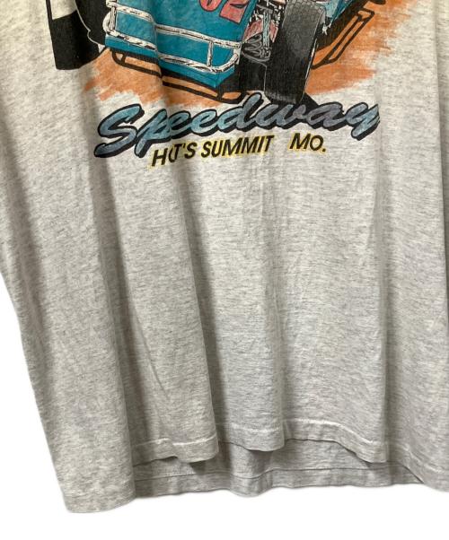 SIGNAL SPORTS（シグナルスポーツ）SIGNAL SPORTS (シグナルスポーツ) レーシングプリントカットソー グレー グレー サイズ:Lの古着・服飾アイテム