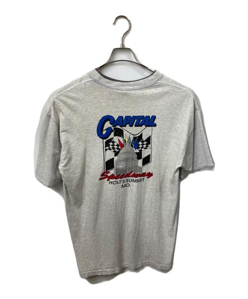 SIGNAL SPORTS（シグナルスポーツ）SIGNAL SPORTS (シグナルスポーツ) レーシングプリントカットソー グレー グレー サイズ:Lの古着・服飾アイテム