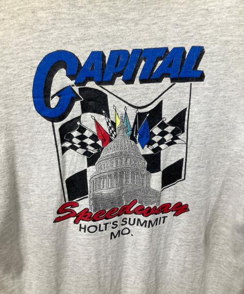 SIGNAL SPORTS（シグナルスポーツ）SIGNAL SPORTS (シグナルスポーツ) レーシングプリントカットソー グレー グレー サイズ:Lの古着・服飾アイテム