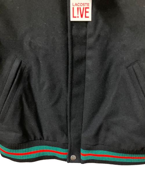 SUPREME（シュプリーム）SUPREME (シュプリーム) LACOSTE (ラコステ) Wool Varsity Jacket ブラック サイズ:Sの古着・服飾アイテム