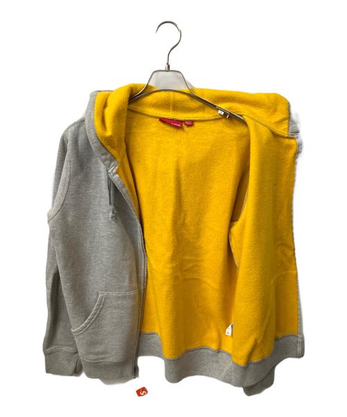 SUPREME（シュプリーム）Supreme (シュプリーム) CONTRAST ZIP UP HOODED SWEATSHIRT グレー サイズ:Sの古着・服飾アイテム