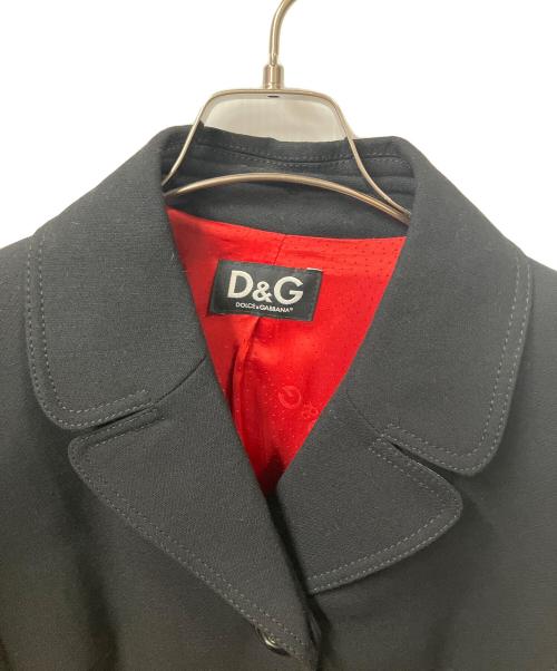 D&G（ディーアンドジー）D&G (ドルチェ＆ガッバーナ) チェスターコート　ブラック ブラック サイズ:40の古着・服飾アイテム