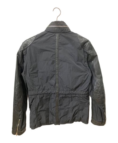 DIESEL（ディーゼル）DIESEL (ディーゼル) ミリタリージャケット　ブラック ブラック サイズ:Lの古着・服飾アイテム