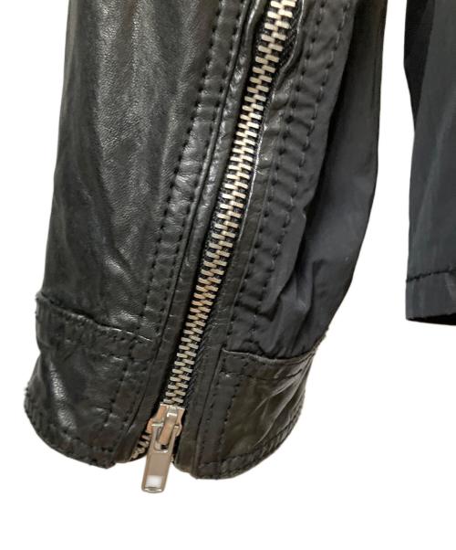 DIESEL（ディーゼル）DIESEL (ディーゼル) ミリタリージャケット　ブラック ブラック サイズ:Lの古着・服飾アイテム