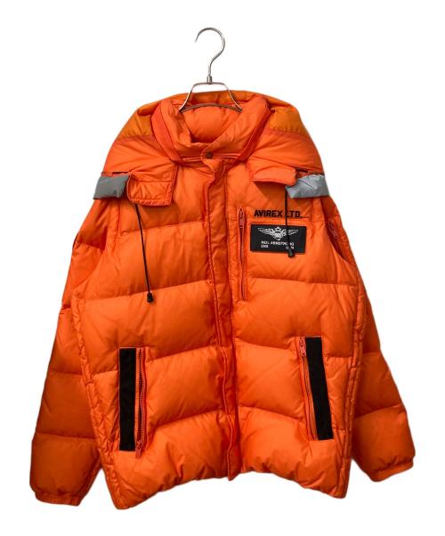 AVIREX（アヴィレックス）AVIREX (アヴィレックス) 4WAY DOWN JKT MOON LANDING オレンジ サイズ:XLの古着・服飾アイテム