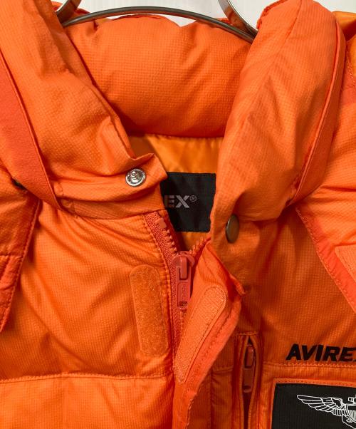 AVIREX（アヴィレックス）AVIREX (アヴィレックス) 4WAY DOWN JKT MOON LANDING オレンジ サイズ:XLの古着・服飾アイテム