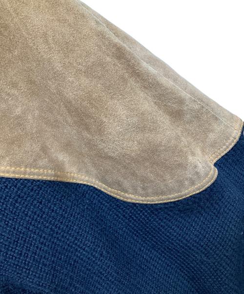 CASUAL LEATHER GAMES（カジュアルレザーゲームズ）CASUAL LEATHER GAMES (カジュアルレザーゲームズ) ゲームジャケット ブラウン×ブラック ブラウン×ブルー サイズ:Freeの古着・服飾アイテム