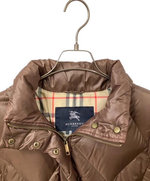 BURBERRY LONDON（バーバリーロンドン）BURBERRY LONDON (バーバリーロンドン) ダウンコート　ブラウン ブラウン サイズ:40の古着・服飾アイテム