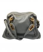 Chloeクロエ）の古着「2WAYバッグ パラディ グレー」｜グレー