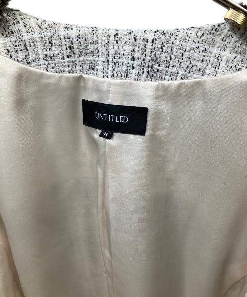 UNTITLED（アンタイトル）UNTITLED (アンタイトル) ノーカラージャケット グレー グレー サイズ:44の古着・服飾アイテム