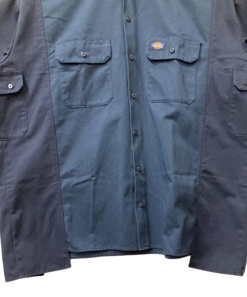 Dickies（ディッキーズ）Dickies (ディッキーズ) 77circa (ナナナナサーカ) ロゴ入り半袖シャツ　ネイビー ネイビー サイズ:Mの古着・服飾アイテム