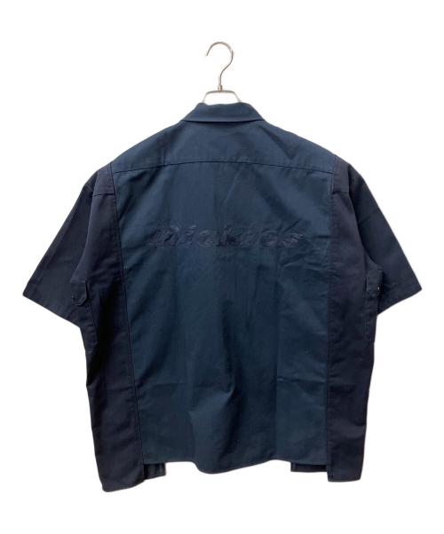 Dickies（ディッキーズ）Dickies (ディッキーズ) 77circa (ナナナナサーカ) ロゴ入り半袖シャツ　ネイビー ネイビー サイズ:Mの古着・服飾アイテム