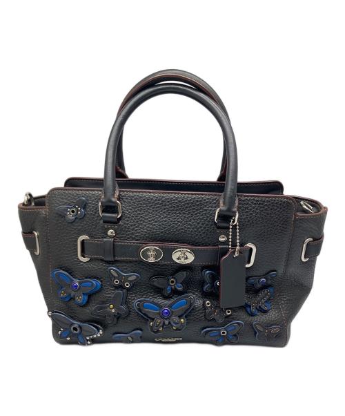 COACH（コーチ）COACH (コーチ) 2WAYレザーバッグ ブラックの古着・服飾アイテム