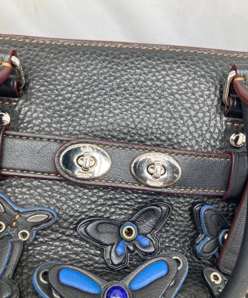 COACH（コーチ）COACH (コーチ) 2WAYレザーバッグ ブラックの古着・服飾アイテム