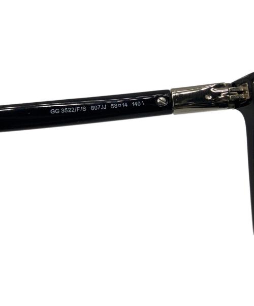 GUCCI（グッチ）GUCCI (グッチ) サングラス　ブラック ブラック サイズ:58□14　140の古着・服飾アイテム