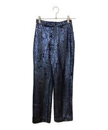 Bibiy.（ビビィ）の古着「スパンコールパンツ　ネイビー」｜ネイビー