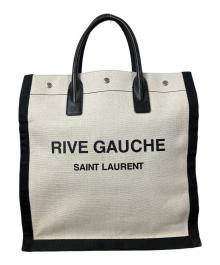 SAINT LAURENT（サンローラン）の古着「RIVE GAUCHE TOTE BAG」｜アイボリー×ブラック
