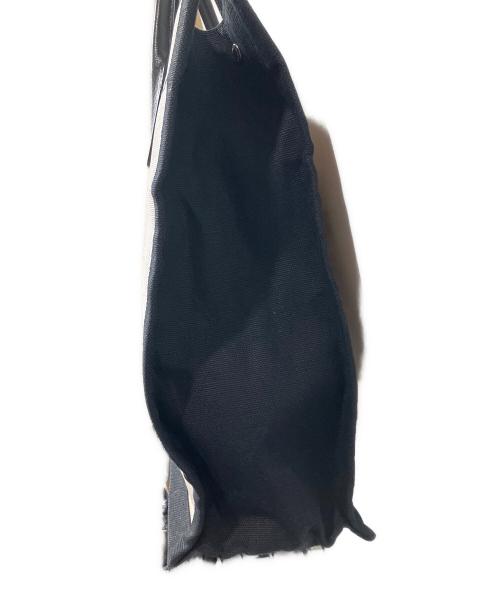 SAINT LAURENT（サンローラン）Saint Laurent (サンローラン) RIVE GAUCHE TOTE BAG アイボリー×ブラックの古着・服飾アイテム