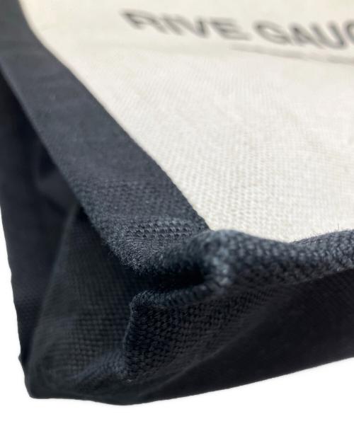 SAINT LAURENT（サンローラン）Saint Laurent (サンローラン) RIVE GAUCHE TOTE BAG アイボリー×ブラックの古着・服飾アイテム